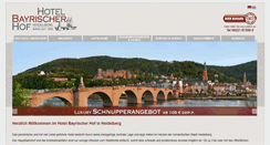 Desktop Screenshot of bayrischer-hof-heidelberg.com