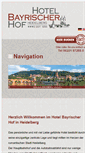 Mobile Screenshot of bayrischer-hof-heidelberg.com